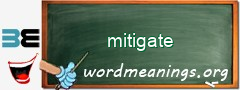 WordMeaning blackboard for mitigate